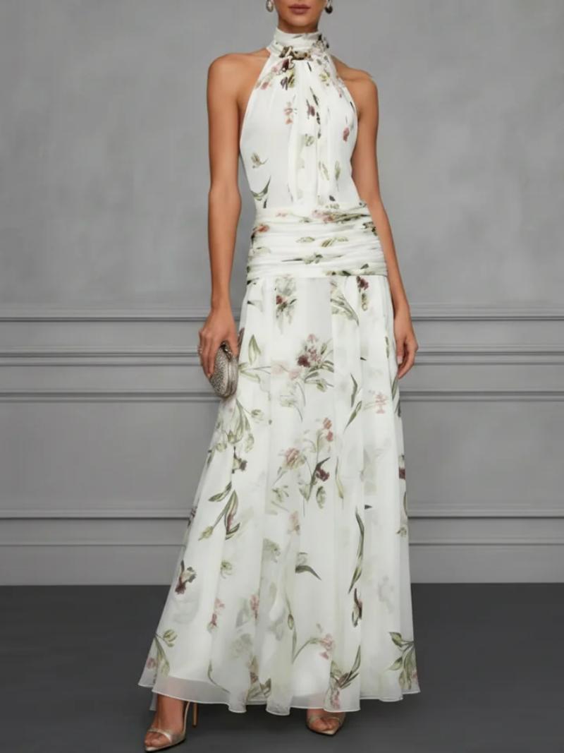 Bedrucktes Neckholderkleid