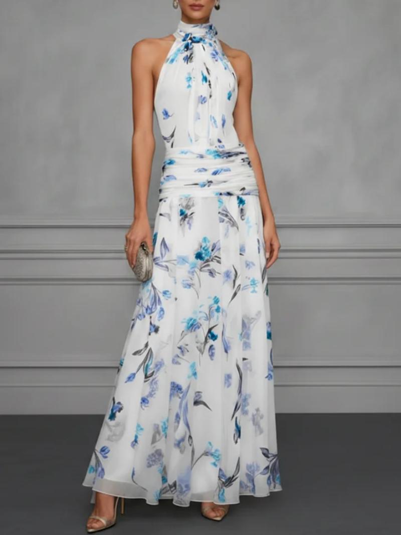 Bedrucktes Neckholderkleid