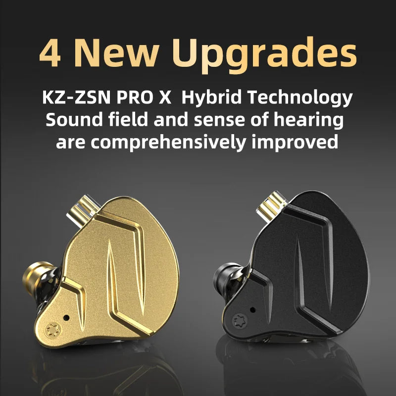 Écouteurs intra-auriculaires KZ ZSN Pro X – Son HIFI, driver hybride