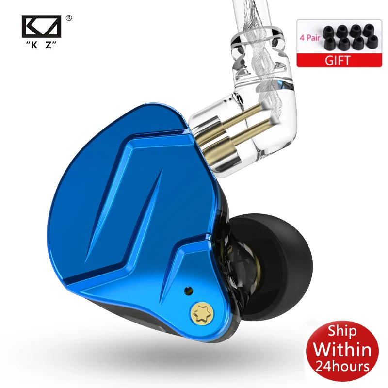 Écouteurs intra-auriculaires KZ ZSN Pro X – Son HIFI, driver hybride