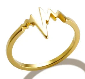Bague en acier inoxydable pour femmes, incrustée de zircon, résistante à l'eau, bijoux romantiques à la mode