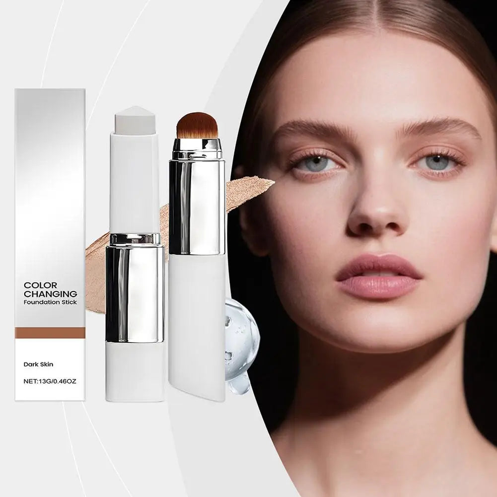 Bâton de fond de teint liquide 2 en 1, léger, hydratant, éclaircissant, changement de couleur pour tous les Types de peau