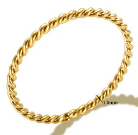 Bague en acier inoxydable pour femmes, incrustée de zircon, résistante à l'eau, bijoux romantiques à la mode