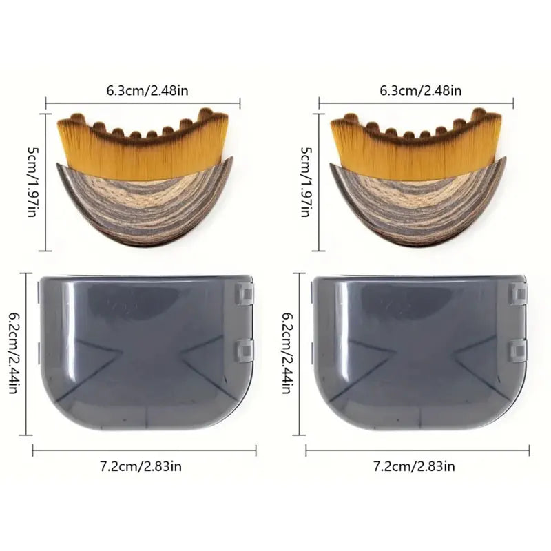 Lymphatischer Kontur-Gesichtspinsel, Kinn- und Kieferlinien-Modellierung, Drainage-Massagegerät für das Gesicht, ergonomisch geformt, um sich präzise an die Haut anzupassen