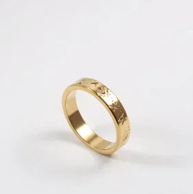 Bague en acier inoxydable pour femmes, incrustée de zircon, résistante à l'eau, bijoux romantiques à la mode