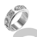 Bague en acier inoxydable étanche avec perles rondes et zircon cristal transparent, bijou fin et simple