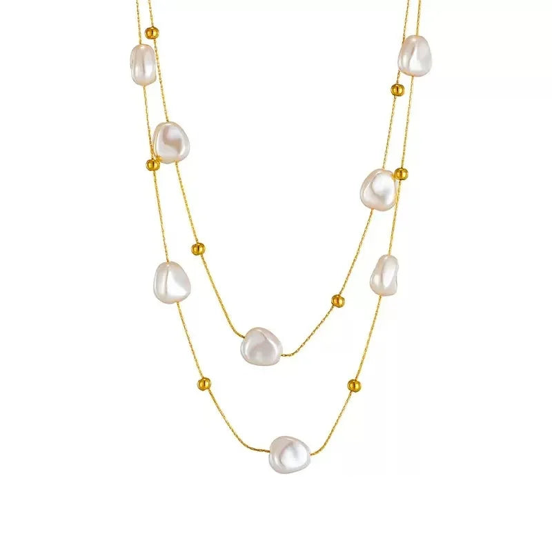 Collier avec pendentif en forme de cœur en acier inoxydable, bijoux imperméables en métal pour femmes