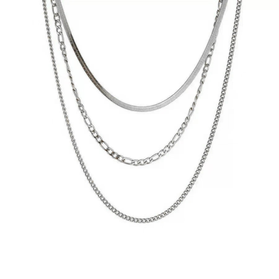 Collier avec pendentif en forme de cœur en acier inoxydable, bijoux imperméables en métal pour femmes