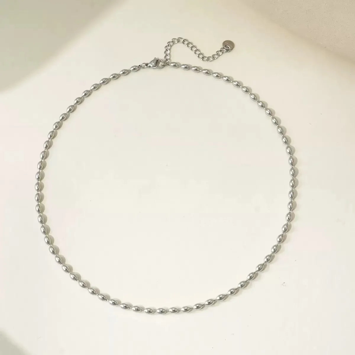Collier avec pendentif en forme de cœur en acier inoxydable, bijoux imperméables en métal pour femmes