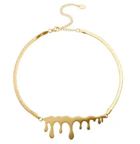 Collier avec pendentif carré délicat en acier inoxydable pour femme