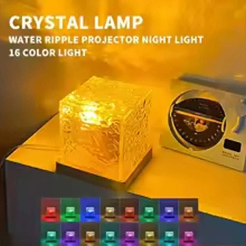 Aurora RGB 16-color Projector – Rechargeable Decorative Bedroom Night Light