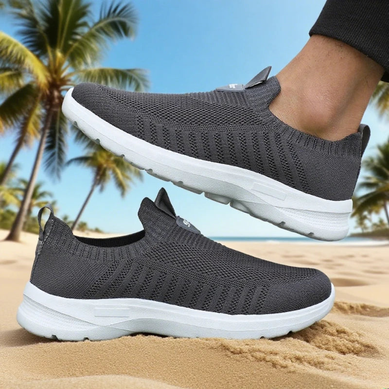 Chaussures De course en maille baskets décontractées à la mode en plein air respirant athlétique salle De sport hommes chaussures De Tennis léger Zapatillas De Hombre