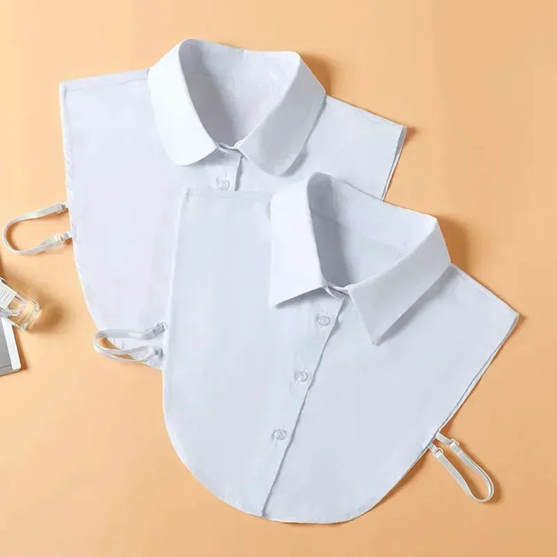 Nouveau Col Amovible Blanc à Nouer sur le Devant pour Femme, Style Vintage en Dentelle, Faux Col de Blouse pour Filles et Dames, Tendance 2025