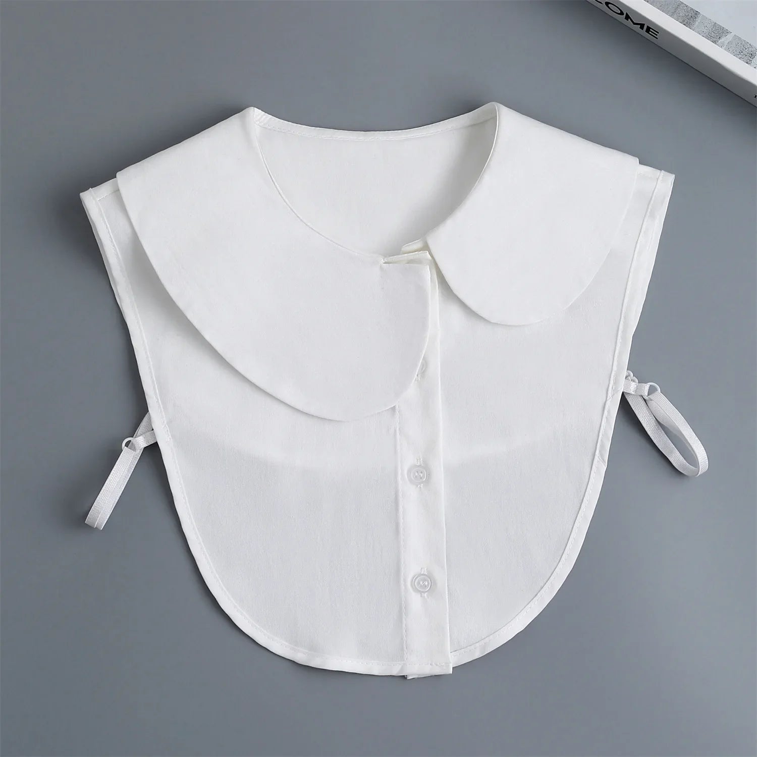 Nouveau Col Amovible Blanc à Nouer sur le Devant pour Femme, Style Vintage en Dentelle, Faux Col de Blouse pour Filles et Dames, Tendance 2025
