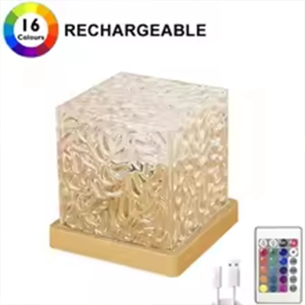 Aurora RGB 16-color Projector – Rechargeable Decorative Bedroom Night Light