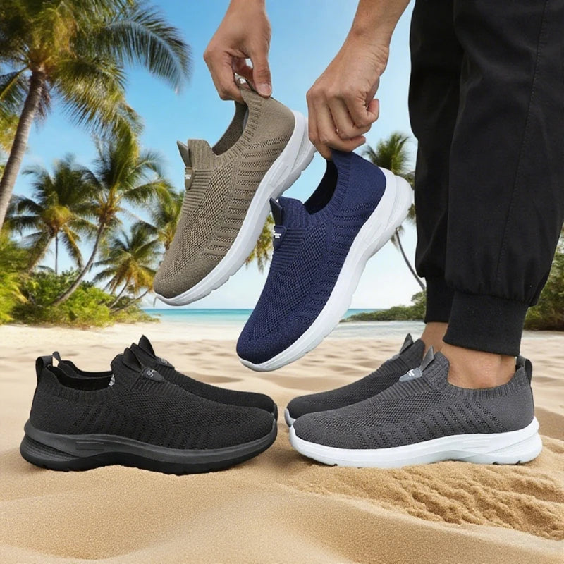 Chaussures De course en maille baskets décontractées à la mode en plein air respirant athlétique salle De sport hommes chaussures De Tennis léger Zapatillas De Hombre