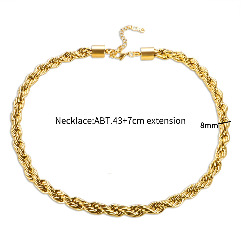 Collier avec pendentif en forme de cœur en acier inoxydable, bijoux imperméables en métal pour femmes