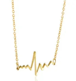 Collier avec pendentif carré délicat en acier inoxydable pour femme