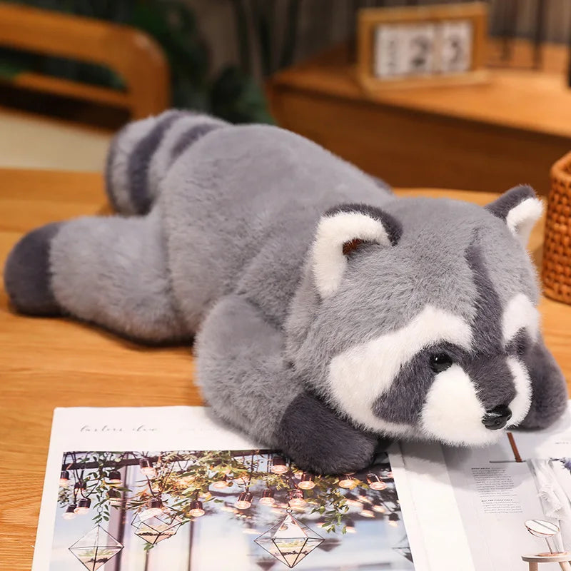 Cozy Plush Panda, Soft Animal, Raccoon, Fox, Bear, Floor Cushion, Birthday Gifts, Soft Pillow, Girls' Toys, Gift, Room Decor