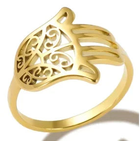 Bague en acier inoxydable pour femmes, incrustée de zircon, résistante à l'eau, bijoux romantiques à la mode