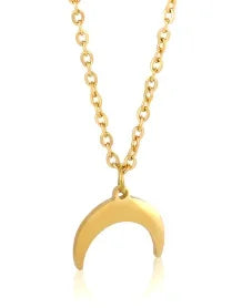 Collier avec pendentif carré délicat en acier inoxydable pour femme