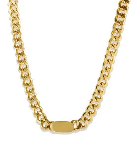 Collier avec pendentif carré délicat en acier inoxydable pour femme