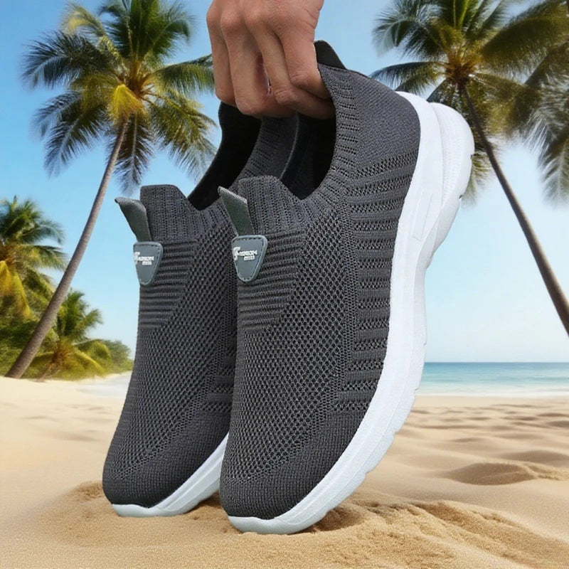 Chaussures De course en maille baskets décontractées à la mode en plein air respirant athlétique salle De sport hommes chaussures De Tennis léger Zapatillas De Hombre