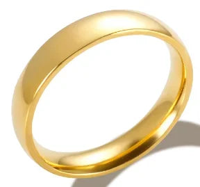 Bague en acier inoxydable étanche avec perles rondes et zircon cristal transparent, bijou fin et simple
