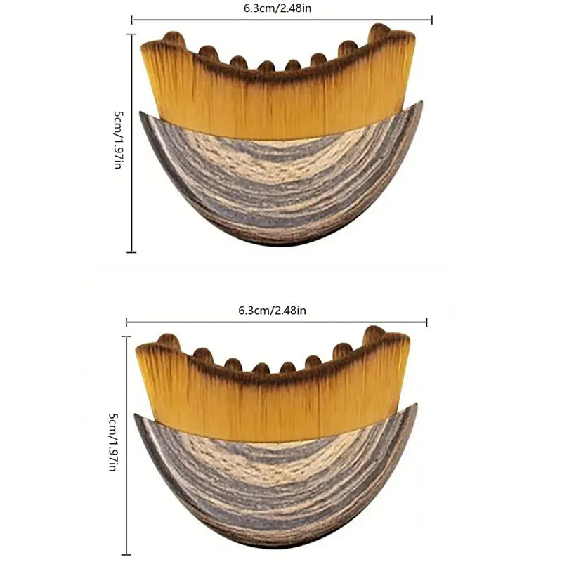 Lymphatischer Kontur-Gesichtspinsel, Kinn- und Kieferlinien-Modellierung, Drainage-Massagegerät für das Gesicht, ergonomisch geformt, um sich präzise an die Haut anzupassen