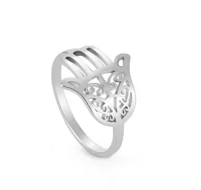 Bague en acier inoxydable pour femmes, incrustée de zircon, résistante à l'eau, bijoux romantiques à la mode