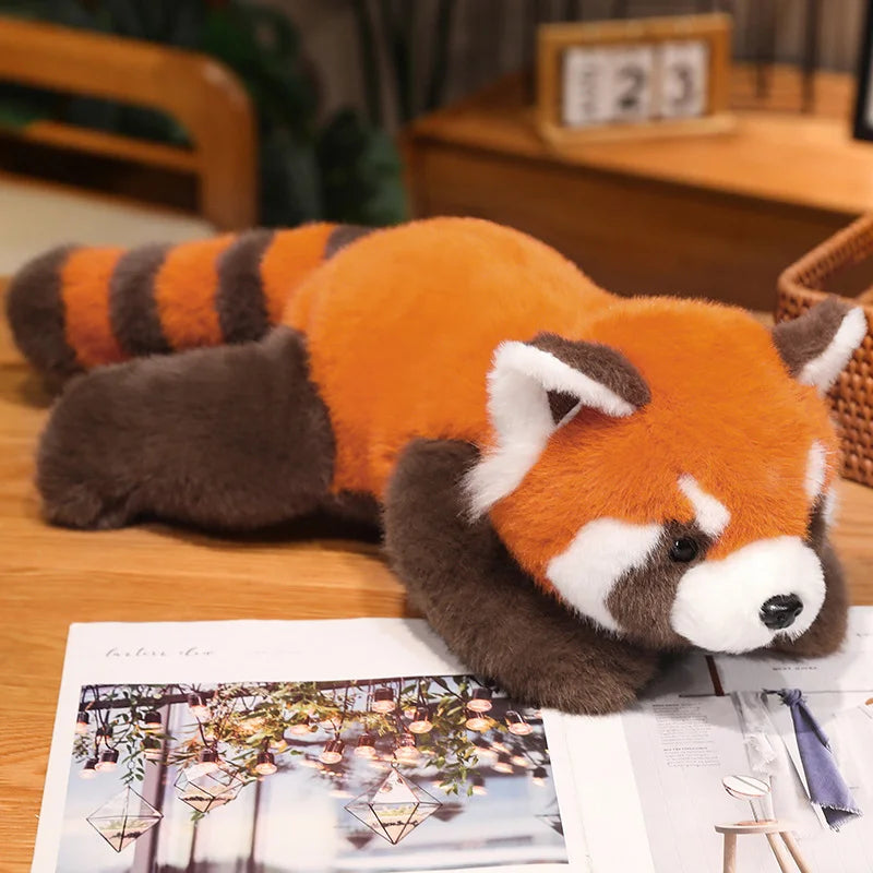 Cozy Plush Panda, Soft Animal, Raccoon, Fox, Bear, Floor Cushion, Birthday Gifts, Soft Pillow, Girls' Toys, Gift, Room Decor