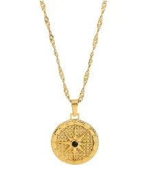 Collier avec pendentif carré délicat en acier inoxydable pour femme